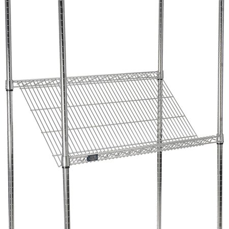 GLOBAL INDUSTRIAL Chrome Wire Slant Shelf, 48x18 331CP2